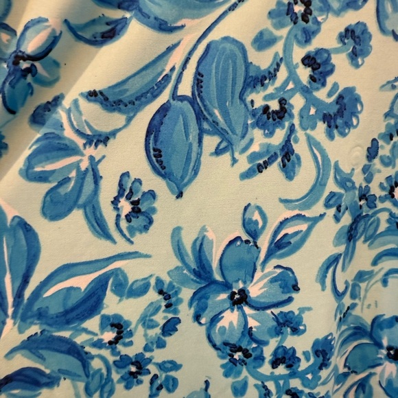 NWT Stella Parker Blue and White 3/4 Sleeve Sun Protection Top - Picture 3 of 5